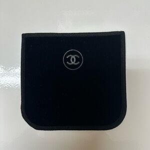 CHANEL Black Velvet Pouch Small